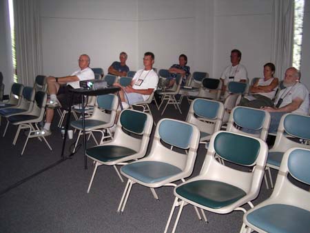 Bill Hurley, Paul Knapp, Eric Kelley, Dave Hamson, Caifson Russell, and others take in a VBTrain.Net Preconference workshop.