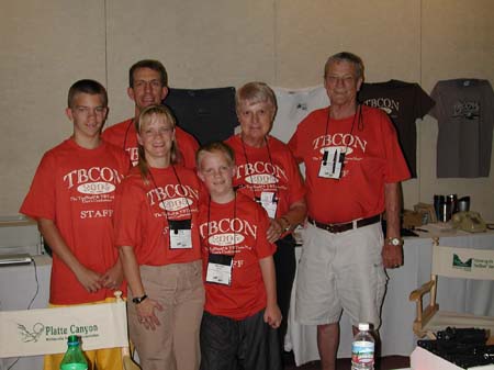 TBCON Staff Derek Rhodes, Jeff Rhodes, Sue Rhodes, Michael Rhodes, Lois Bell, and Barclay Crittenden